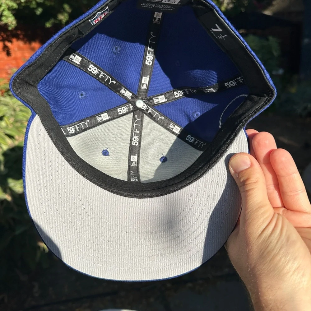 🏈🏟️NFL San Francisco 49ers New Era Fitted Hat 7 1/2 Football Cap🧢🇺🇸 - Picture 2 of 4